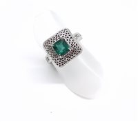 Ringe Soprana Dame SMERALDO in Weißgold Smeraldo ANOB SME 1.00